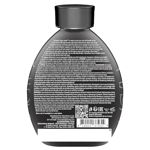 ED HARDY High Intensity Color Correcting Skin Firming Anti-Aging Black Bronzer Tanning Lotion for Women