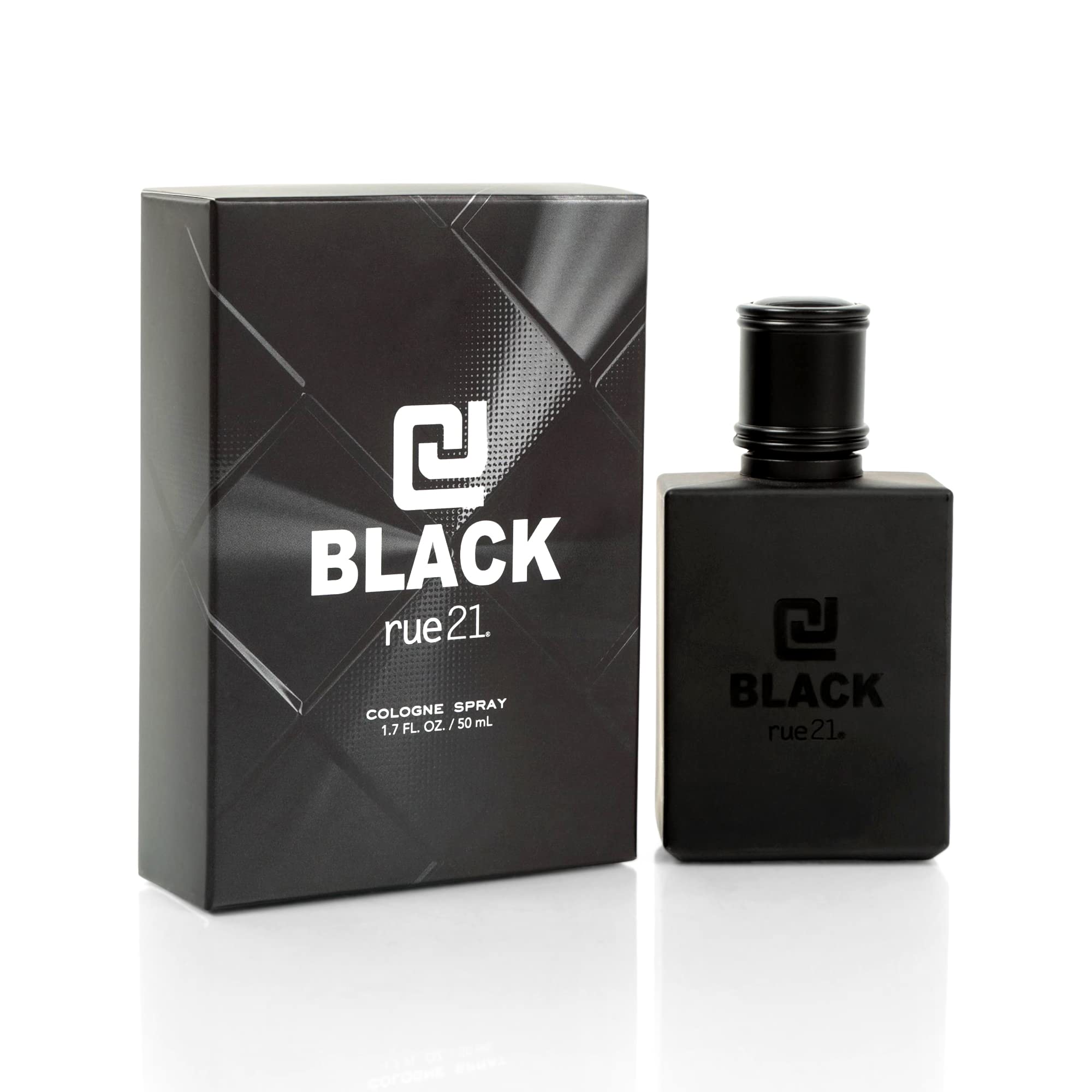 Rue 21 CJ Black Men's Cologne Spray for Men | Fresh & Bold Scent | Daily Use | 1.7 fl oz (50 ml) - Cool and Masculine Fr