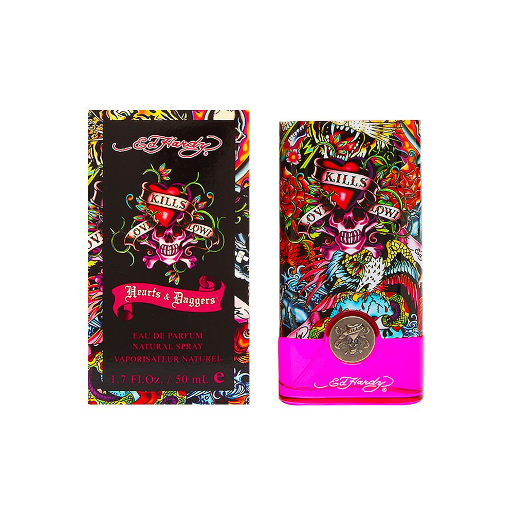 ED HARDY Christian Audigier Hearts and Daggers Eau De Parfum Spray for Women - Fragrance for Women - Feminine Scent, Per